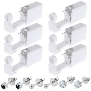 Stud Earrings Ear Piercing Gun -6 Pack Kit Disposable Self With And Clean Tool Pierce For Nose