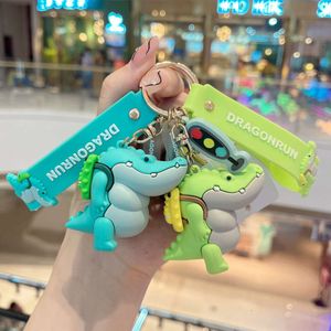 Fat Crocodile Jewelry Keychain Bookbag Hanger Anime Keychain Cartoon Doll Silicone Accessories New Hanger