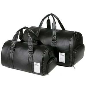 ジムバッグレザースポーツバッグ靴のためのトレーニングフィットネスヨガトラベル荷物肩Sac deスポーツバッグ240415