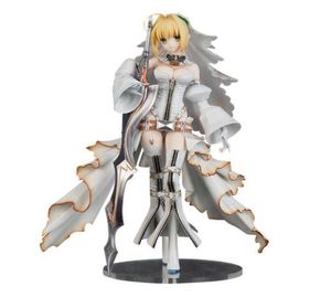 25CM Flare FateGrand Order Saber Nero Claudius Bride Anime Figure PVC Action Figure toy Modle Toys Sexy Girl Collectible Doll Q079901377