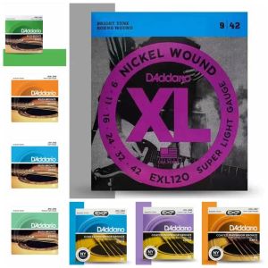 Acessórios 1 Conjunto EZ Daddario 6 Strings de guitarra Guitar Exl Exl Acoustic Guitar Strings Bronze Good Sound Electric Guitar Strings