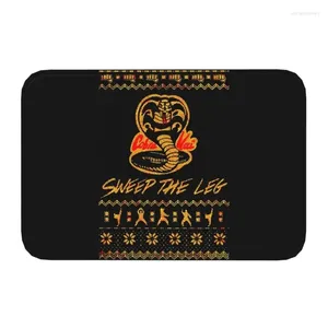 Carpets Sweep The Leg Cobra Kai Doormat Anti-Slip Entrance Bath Kitchen Door Floor Mat Sneak Legend Karate Kid Bedroom Carpet Rug