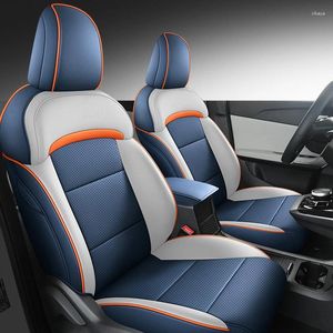 Capas de assento de carro Conjunto completo personalizado para Mg 4 mg4 eV Mulan 2024 Seats de almofada de couro Cobrir acessórios de interiores automáticos