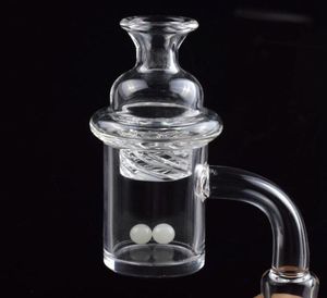 Smoking XL XXL 4mm Bottom Quartz Banger Nail Cyclone Spinning Carb Cap and Glowing Terp Pearl Insert 25mm for Dab Rigs Bongs1084076