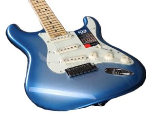 Высококачественный Gyst1051 Elite Strat Guitar Sky Sky Blue Burest Color Столковое дерево кленово -гриф