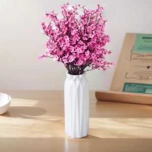 Dekorative Blumen Gefälschte Plastik 1PCS Künstliche Pflanzen Lange Babys Atem Weihnachtsdekorationen Vase für Festivalparty Hochzeit Adorno