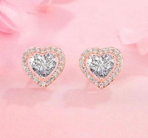 Preto de granada de ouro rosa de 14k para mulheres finas brancas naturais diamante aretes de mujer orecchini bizuteria boiings2701365