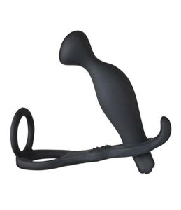 10 Geschwindigkeit männlicher Prostata -Massager Hahn Vibration Butt Plug Penis Ring Anal Haken Gurt an Sexspielzeug für Männer Anal VI7278230