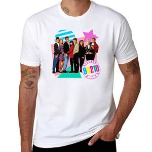 Herr t-shirts nya Beverly Hills 90210 Retro 90-talsgruppsskott t-shirt kattskjorta sport fläkt t-shirt svart t-shirt herrar fast färg t-shirtl2403