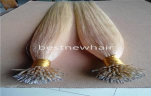 18quot20quot22quotnano Loop Indian Remy Human Hair Extension 100gpk 100beads 1gs Color 60 Nano Tip Indian Remy Hair Nano 5812234