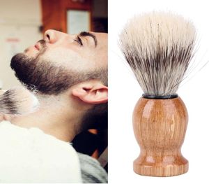 Nylon and Badger Hair Men039s Shaving Brush Barber Salon Facial Beard Cleaning Shave Tool Razor Brush5410130