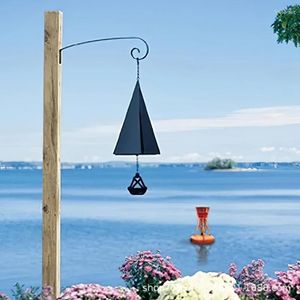 Decorative Figurines Triangle Outdoor Metal Wind Chimes Yard Garden Tubes Bell Copper Antique Chime Wall Hanging Home Decor Wooden