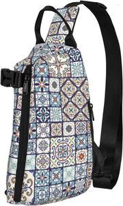Plecak luksusowa kolorowa marokańska płytka topna torba crossbody Podróżowanie pieszoodpakiem na ramię klatka piersiowa dla kobiet mężczyzn