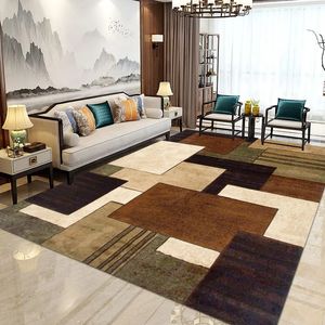 living room bedroom home bed rug modern simple tea table geometric carpet floor mat 240424