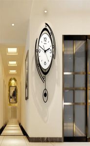 Meisd dekoratif duvar saati sarkaç modern tasarım izleme dekorasyon ev kuvars yaratıcı oturma odası horloge 2203031955266