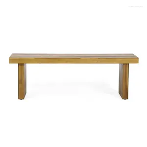 Camp Furniture Park Modern Natural Acacia Wood Garden Bench Wood Outdoor