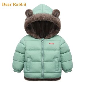 dresses Autumn Fleece Winter Clothes Parkas Kids Jackets for Boys Warm Thick Veet Children Coat Baby Girl Outerwear Infant Overcoat