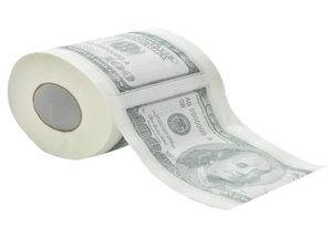 1 folle di dollari carta igienica stampato carta igienica americana dollari USA Novità divertente 100 TP4740212