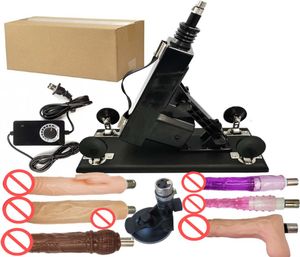 Akkajj Sex Machines Automático Feminino Feminino Pumping Gun 3xlr Para adultos com Big Dildo Acessórios1280735