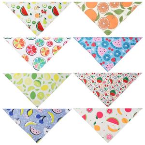 Abbigliamento per cani 50/100 pezzi Fruits Bandanas Accessori estivi per piccoli cani di grandi dimensioni Bandana Scarf Collar per animali