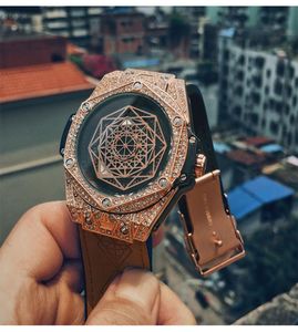 Uhren Xiaoyu Big With Bang Tattoo Spinnweb Sile -Band für MEN8761672