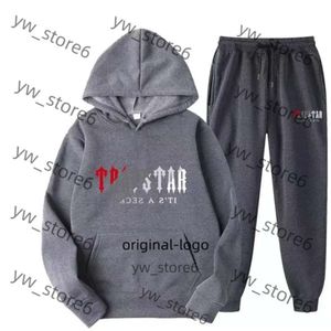 Trapstar Tracksuit Men's Tracksuit Märke Tryckt sportkläder Trapstar Colors Warm Two Pieces Set Loose Trapstar Hoodie Sweatshirt Pants Jogging Jacketstop 7439