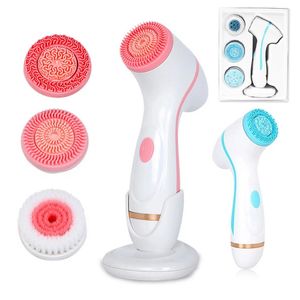 Ultrasonic Cleaner Electric Cleansing Brush 3 in 1 Face Massagers Sonic Rotating Cleansing Brush Galvanic Ta bort Blackheads Tool 240416