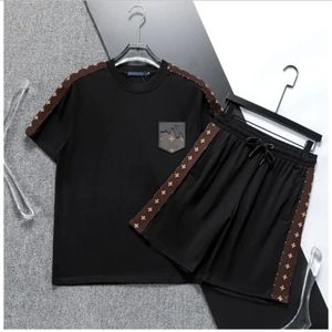 Mens Summer Tracksuits High Street Oversize Sweatshirts Jogger Pants Men Designer Tshirts Shorts Set Sweatsuits Fashion Sportswear Jogging Suits