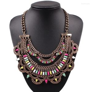 Necklace Earrings Set Fashion Chain Choker Chunky Statement Necklaces & Pendants Bib Crystal Jewelry For Women Wholesale