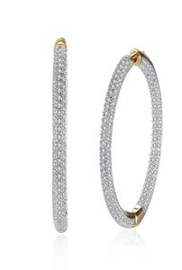 Hemiston Top Quality Luxury Big Full Paled Cubic Zirconia Creole Hoop örhängen Romantiska smycken gåva för kvinnor brincos tf 126e T116463905