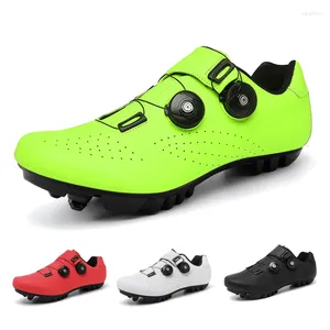 Sapatos de ciclismo Homens, mulheres, automobilando o pedal de tênis off-road da montanha Bicycle Triathlon Dirt Bike Racing