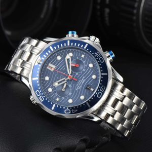 Zegarek zegarków AAA 2024 Męscy Watch Wysokiej jakości europejski słynny zegarek 5-pinowy wieloskładający kwarcowy zegarek