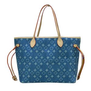 Louls vutt 24 bayanlar messenger çanta el çantası denim deri lüks tasarımcılar totes crossbody totes kadınlar 32cm çanta shouder torbası seyahat b