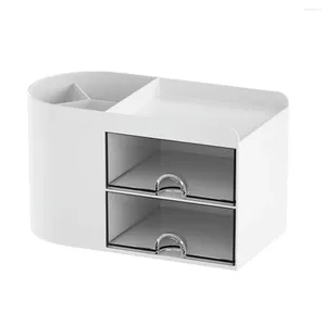 Kök Storage Pencil Pen Holder For Desk Office Organizer Söt skrivbordsbyggnadslåda