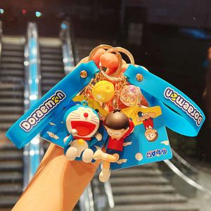 정통 Doraemon Keychain Daxiong 펜던트, 인형 자동차 액세서리, 보석, 펜던트, 키 체인