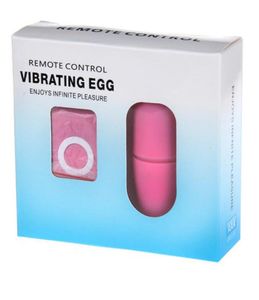 Vattentät bärbar trådlös MP3 -vibratorer Fjärrkontroll Kvinnor som vibrerar äggkropp Massager Sexleksaker Vuxna produkter 20 Hastigheter DHL 9126186