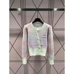 2023 Designer Cardigan Women's Sweater Polo Shirt Button Classic Letter Print Fashion Regular Casual Long Sleeve Knit Jacket SML 65