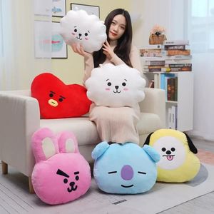 Kawaii bt 21 filhote de filhote Hippo Plush Toy Doll Pillow anime