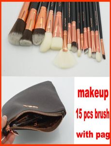 Комплект для макияжа щетки 15pcs Set Professional Brush Powder Foundation Blush Make Up Brush rates rate rass rate Kit Dhl 6802004