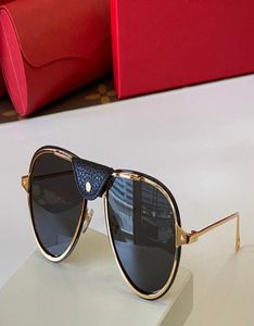 Tasarımcı Erkek Kadın To Toad Vintage Deri Güneş Gözlükleri Moda Yansıtıcı Metal Çerçeveleri UV Koruma Len1752094
