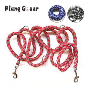 Dog Collars Multi-functional Double Buckle Reflective Leash Double-ended Long Rope Leashes Outdoor Training Run