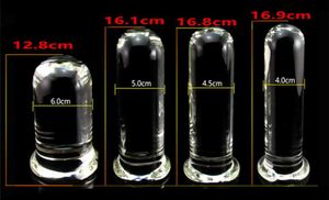 Glass ENORME DILDOS PENIS PINE ANALE Plug per culo per masturbazione femmina Prodotti sessuali erotici erotici giocattoli per donne e uomini Gay5068644