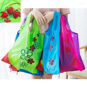 Shopping Bags 2pcs/Lot Strawberries Design Reusable Bag Tote Eco Nylon Portable Foldable Handbag Environmental Storage Buggy
