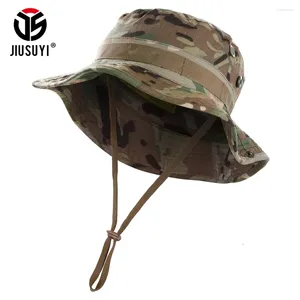 BERETS CAMOUFLAGE BOONIE HAT TACTICAL BUCKET HATS PANAMA SUMMER SUN PRUSTIUNCAP