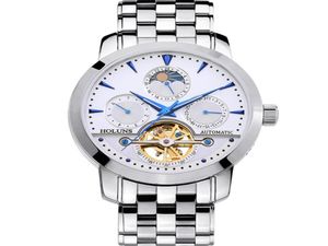 CWP Mens Watches Male Manual Mechanical Rostly Steel Skeleton Luxury Automatic Water Resistant Clock1701799