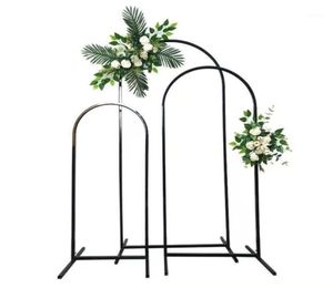 Party Decoration Wrought Iron Screen Wedding Arch Pipe NShaped Flower Stands Metal Props Backdrop Artificial Decorations6959709