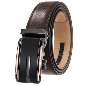 Moda Real Leather Men Belt Belt Luxury Mens Automático Cintos de Designers VENDA 110-130CM STAP6712203