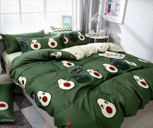 Stylowe zielone arkusze pościeli i łóżka z łóżka na poduszki poduszki pościeli SET5989275