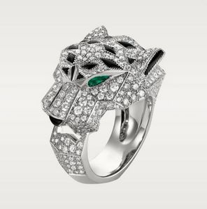 Panther Ring Big Rings Diamond 18 K Gold Au750 wird offizielle Reproduktionen nicht verblassen