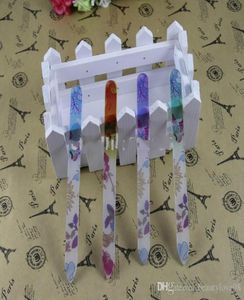 20st utskrift Flower Glass Nail Files Crystal Nail Buffer Nail Care 55quot 14cm NEW5097646